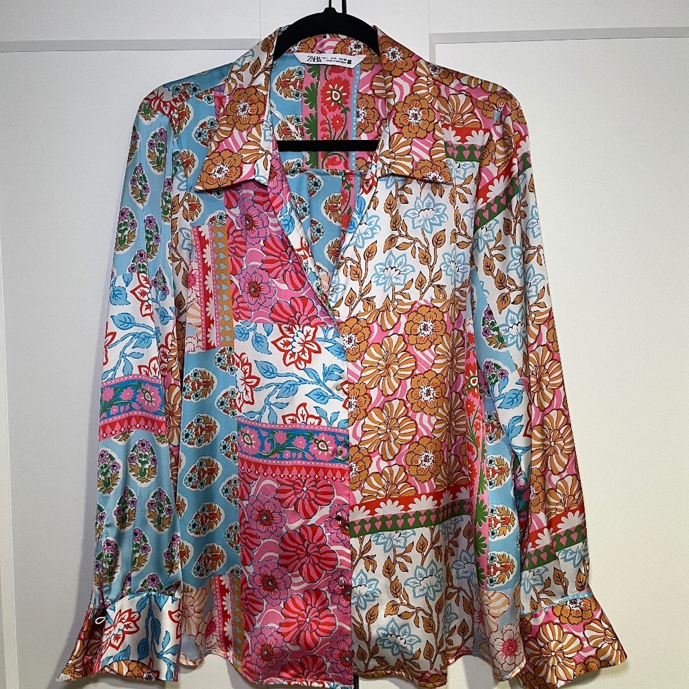 Zara silk blouse